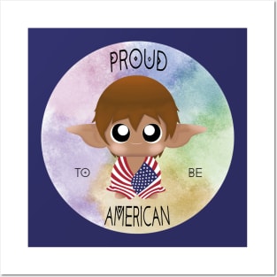 Proud to be American (Sleepy Forest Creatures) Posters and Art